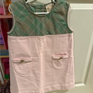 The Beaufort Bonnet Company Green and Pink Plaid Dress